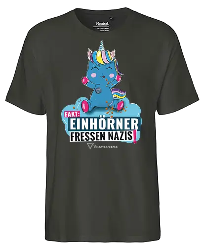 Einhorn - weiß - Fairtrade T-Shirt