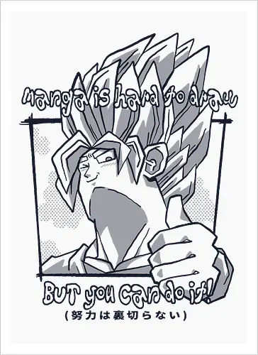 Manga is hard to draw