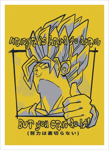 Manga is hard to draw