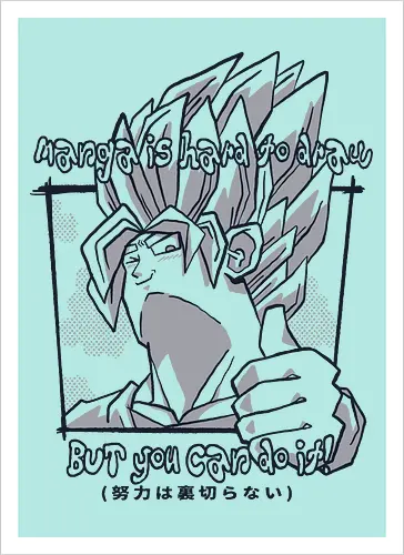 Manga is hard to draw