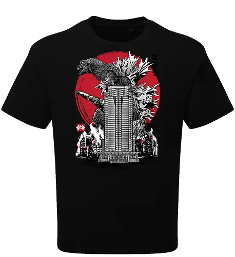 Classic kaiju attack on Nakatomi plaza