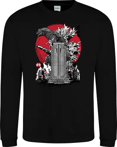 Classic kaiju attack on Nakatomi plaza