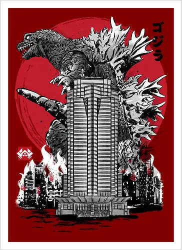 Classic kaiju attack on Nakatomi plaza