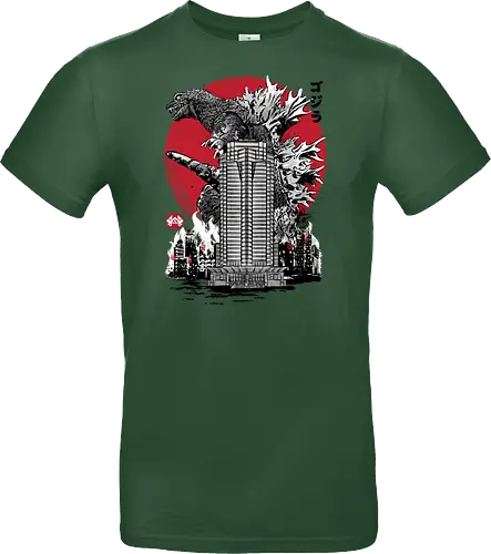 Classic kaiju attack on Nakatomi plaza