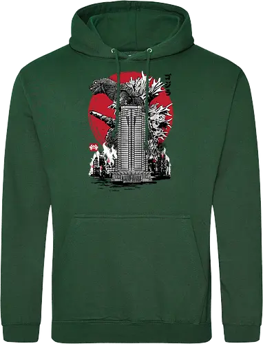 Classic kaiju attack on Nakatomi plaza