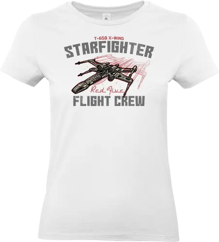 Red Five Flight Crew - Film, movie, galactic, galaxy, science fiction, sci-fi, space - Standard T-Shirt (Women)