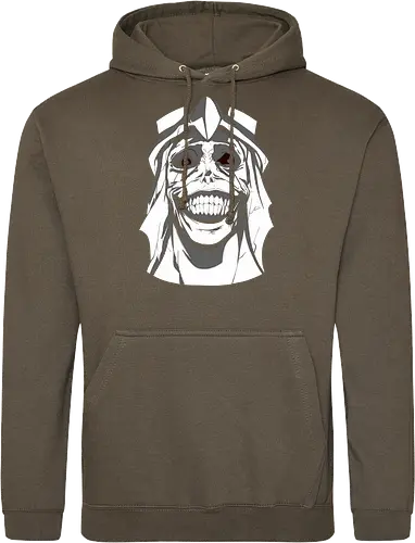  Smiling Statue of Fear - Solo Leveling, God Statue, D-Rank Dungeon, manhwa, anime, fear, sinister smile, haunting, Jinwoo, antagonist, fan art, t-shirt design, art print, cool graphic, dark fantasy, iconic monster - Standard Hoodie