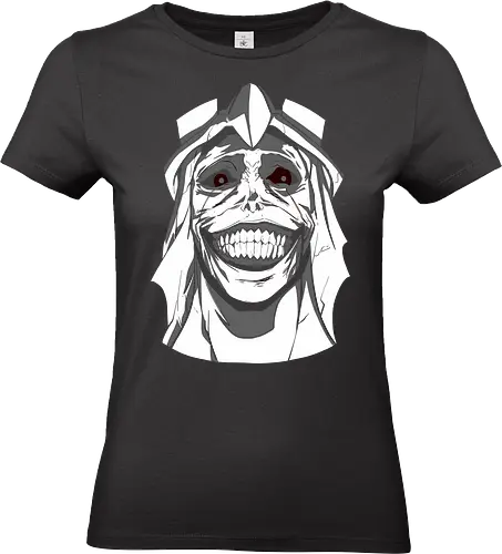  Smiling Statue of Fear - Solo Leveling, God Statue, D-Rank Dungeon, manhwa, anime, fear, sinister smile, haunting, Jinwoo, antagonist, fan art, t-shirt design, art print, cool graphic, dark fantasy, iconic monster - Standard T-Shirt (Women)