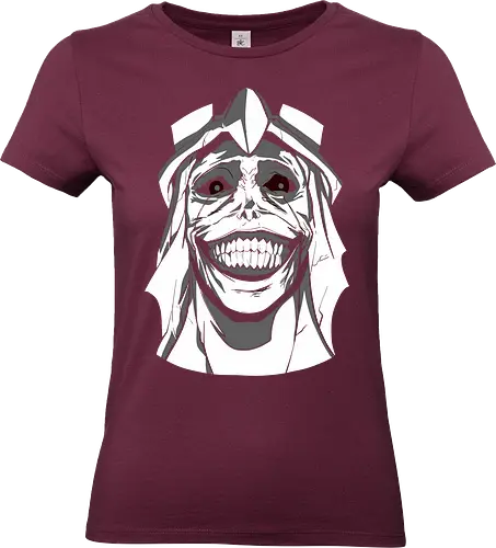  Smiling Statue of Fear - Solo Leveling, God Statue, D-Rank Dungeon, manhwa, anime, fear, sinister smile, haunting, Jinwoo, antagonist, fan art, t-shirt design, art print, cool graphic, dark fantasy, iconic monster - Standard T-Shirt (Women)