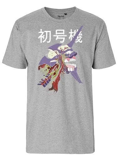  EVA Unit 01: Berserk Anatomy - EVA Unit 01, Evangelion, NGE, mecha, visceral, psychological horror, anatomy, Shinji Ikari, Berserk, fan art, t-shirt design, art print, cool anime art, geek art, iconic, disturbing. - Fairtrade T-Shirt