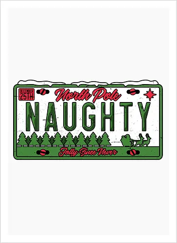 Christmas License Plate