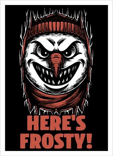 Snowman Horror Door Movie