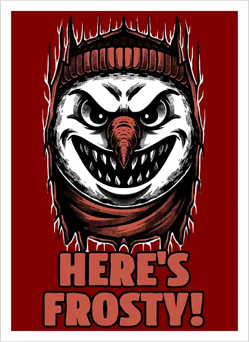 Snowman Horror Door Movie