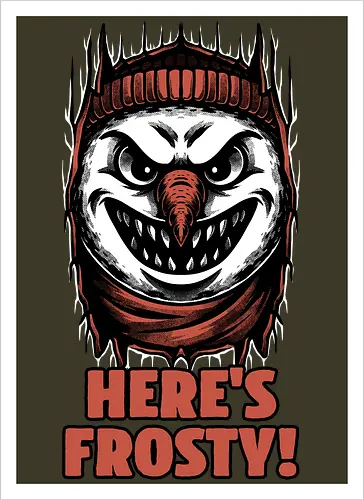 Snowman Horror Door Movie