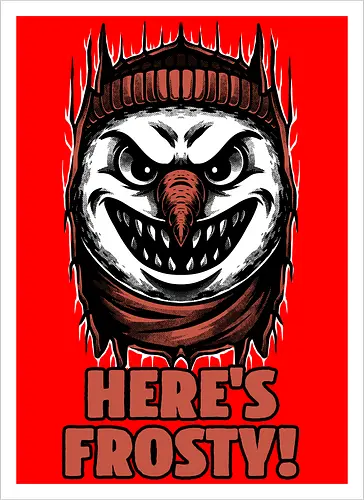 Snowman Horror Door Movie