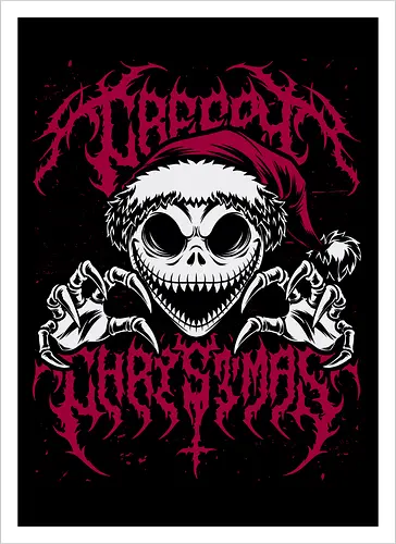 Creepy Christmas Skeleton Spooky 