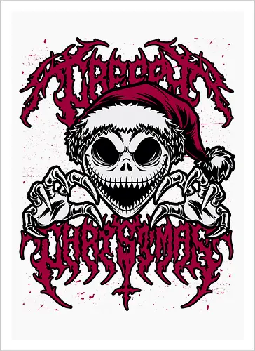 Creepy Christmas Skeleton Spooky 