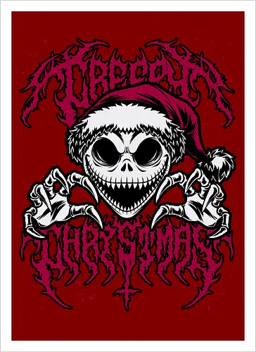 Creepy Christmas Skeleton Spooky 