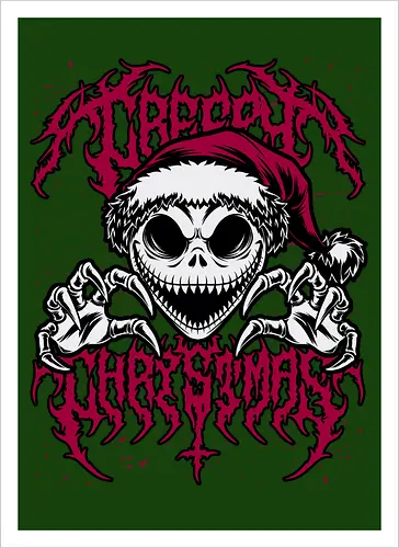 Creepy Christmas Skeleton Spooky 