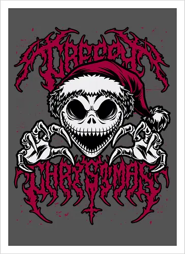 Creepy Christmas Skeleton Spooky 