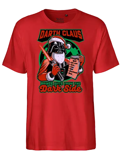 Dark Lord Christmas - Space Movie Parody - Movies, Scifi, Space, Action, Space Opera, classic, movie, christmas, santa claus, naughty list, naughty, gift, gifts - Fairtrade T-Shirt