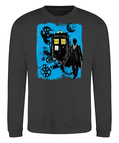 The doctor and the time machine - tardis, dr who, Doctor, time machine, time and space machine, TV, scifi - Sweatshirt
