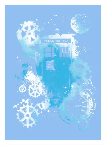 Time and space machine - Doctor, dr who, tardis, TV, TV show, pop culture, scifi - Artprint