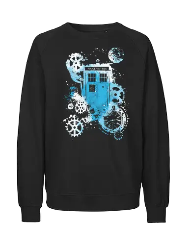 Time and space machine - Doctor, dr who, tardis, TV, TV show, pop culture, scifi - Fairtrade Sweatshirt