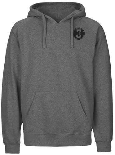 Logo Schwarz - Fairtrade Hoodie