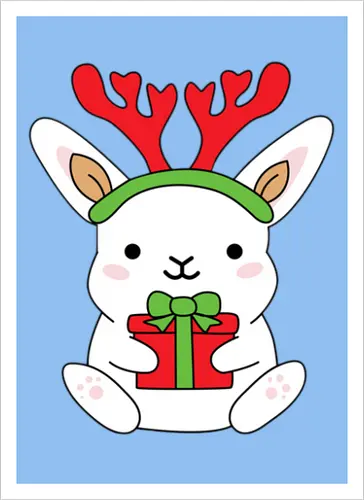  Rabbit With Gift 