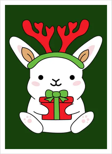  Rabbit With Gift 