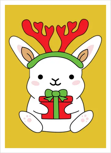  Rabbit With Gift 