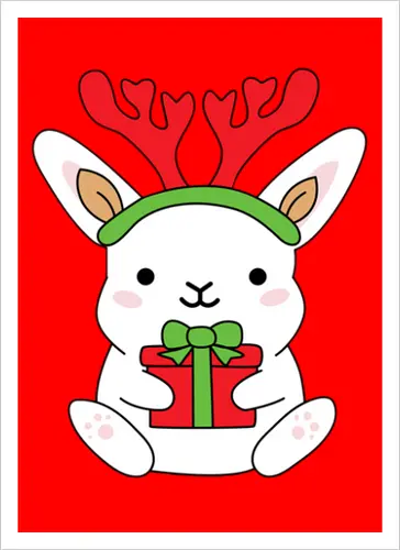  Rabbit With Gift 
