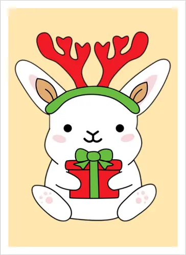  Rabbit With Gift 