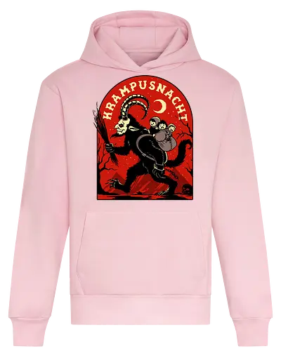 Krampusnacht - krampus, christmas, creepy, demon, devil, goat, goth, horror, krampusnacht, monster, merry christmas, scary, xmas, yule, yuletide - Heavyweight Hoodie