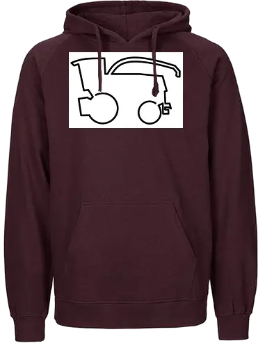 Logo einfach - Fairtrade Hoodie