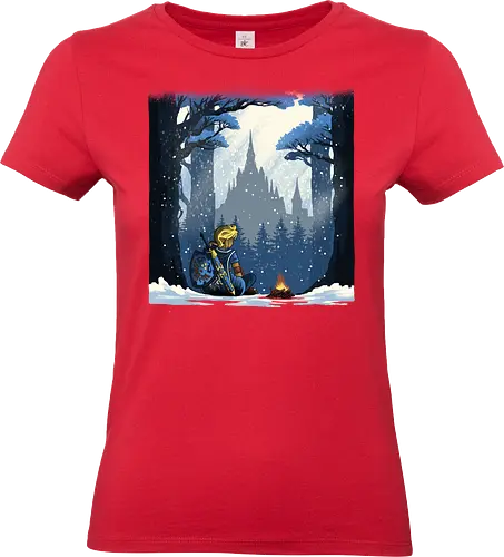 Snowy Quest - Legend, Hero of Time, Master sword, Hero of Time, Castle, Game - Standard T-Shirt (Women)