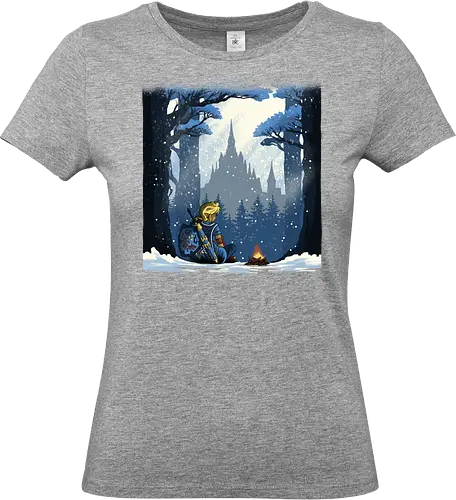 Snowy Quest - Legend, Hero of Time, Master sword, Hero of Time, Castle, Game - Standard T-Shirt (Women)