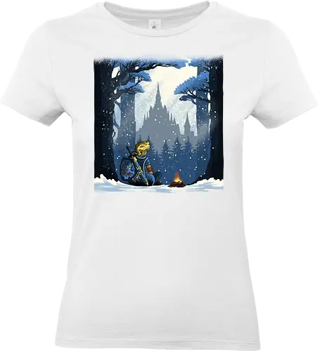 Snowy Quest - Legend, Hero of Time, Master sword, Hero of Time, Castle, Game - Standard T-Shirt (Women)