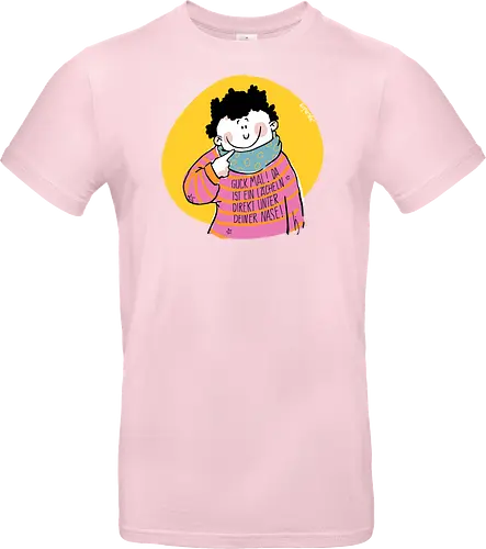 Guck mal.. - Ringelpullisprüche, Ringeldinger, streifenweise, Spruch, Weisheit, Motivation, Ringelpulli, SprücheShirt, Cartoon Illustration, Statement, Handgezeichnet, Humor, Selbstironie, Streifenpulli, Spruchshirt, deutsch - Standard T-Shirt
