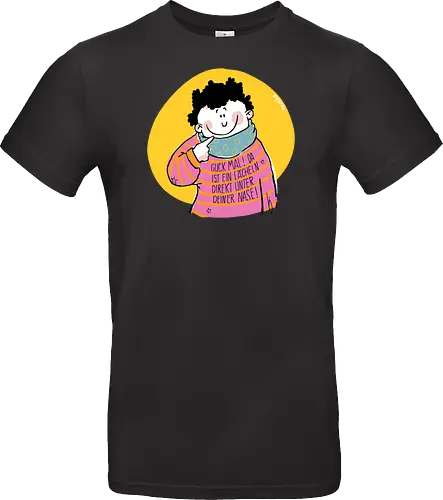 Guck mal.. - Ringelpullisprüche, Ringeldinger, streifenweise, Spruch, Weisheit, Motivation, Ringelpulli, SprücheShirt, Cartoon Illustration, Statement, Handgezeichnet, Humor, Selbstironie, Streifenpulli, Spruchshirt, deutsch - Standard T-Shirt