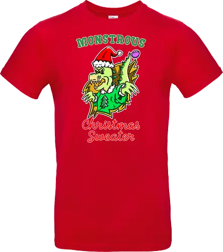 Lustiges Monster Hässlicher Weihnachts-Dino