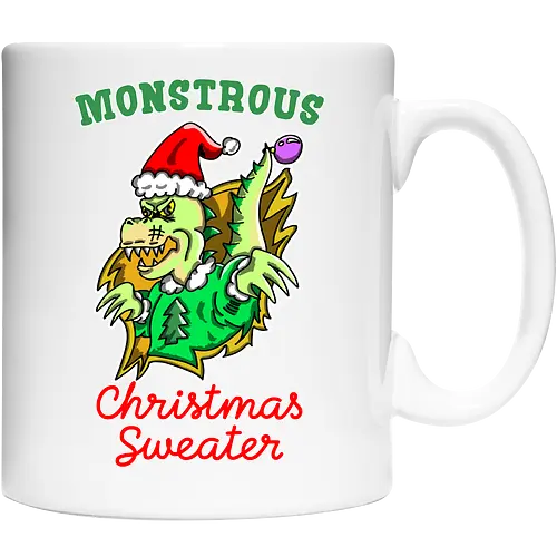 Lustiges Monster Hässlicher Weihnachts-Dino