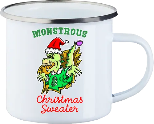 Lustiges Monster Hässlicher Weihnachts-Dino