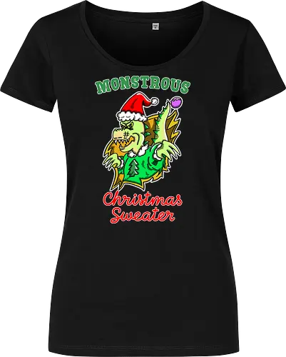 Lustiges Monster Hässlicher Weihnachts-Dino