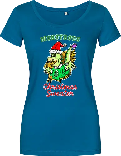 Lustiges Monster Hässlicher Weihnachts-Dino