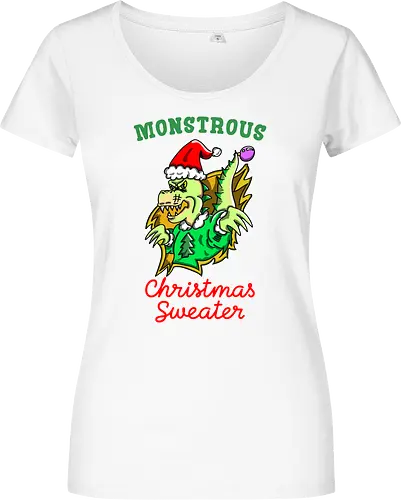 Lustiges Monster Hässlicher Weihnachts-Dino