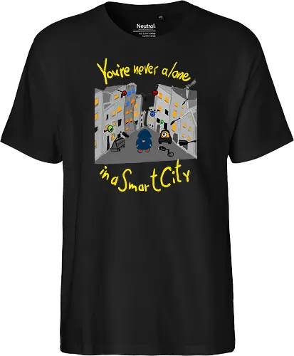 You're never alone in a Smart City, helle Schrift