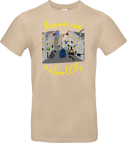 You're never alone in a Smart City, helle Schrift