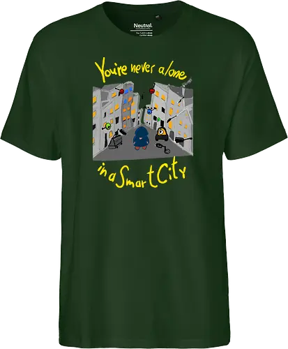 You're never alone in a Smart City, helle Schrift